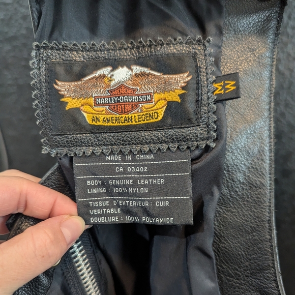 Harley Davidson Woman's Medium Leather Chaps - Picture 7 of 14